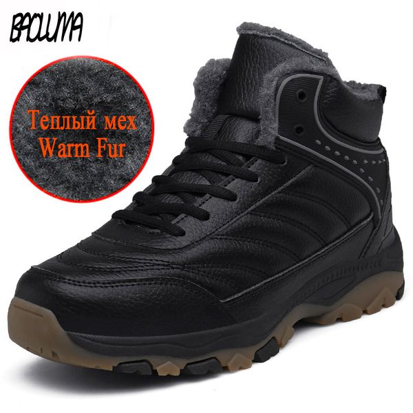 classic winter men's ankle boots thick plush keep warm men snow boots outdoor leather waterproof man boots winter men work shoes 200928, Black
classic winter men's ankle boots thick plush keep warm men snow boots outdoor leather waterproof man boots winter men work shoes 200928, Black