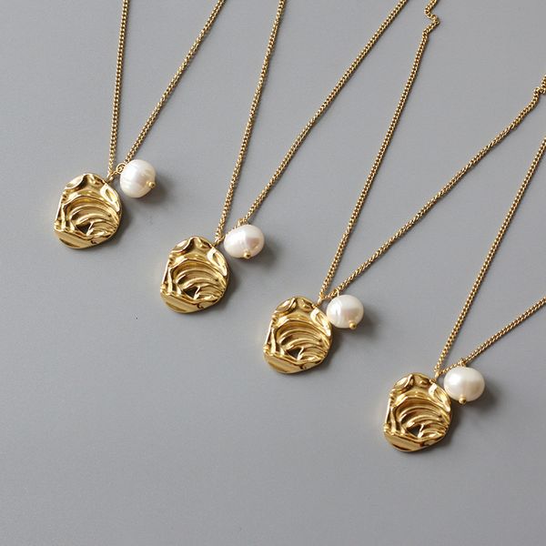 whale rain jewelry freshwater pearl irregular meteorite tin paper necklace sweater chain titanium steel plated 18k gold color protection, Silver
whale rain jewelry freshwater pearl irregular meteorite tin paper necklace sweater chain titanium steel plated 18k gold color protection, Silver