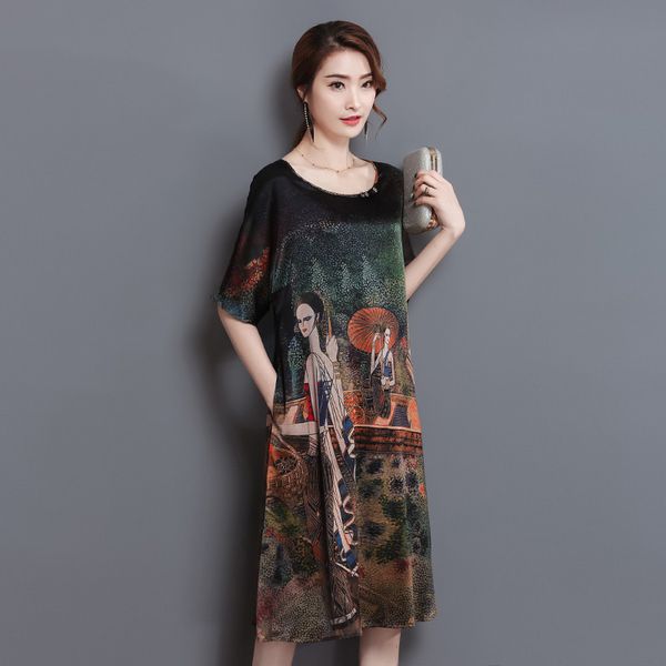 2021 new vintage floral woman robe female dress summer big 5xl dresses mujer fy622 acsg, Black;gray
2021 new vintage floral woman robe female dress summer big 5xl dresses mujer fy622 acsg, Black;gray