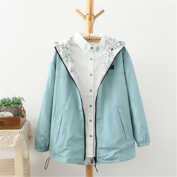 new women jacket spring autumn fashion women bomber pocket zipper hooded two side wear cartoon print outwear jk7093, Black;brown
new women jacket spring autumn fashion women bomber pocket zipper hooded two side wear cartoon print outwear jk7093, Black;brown