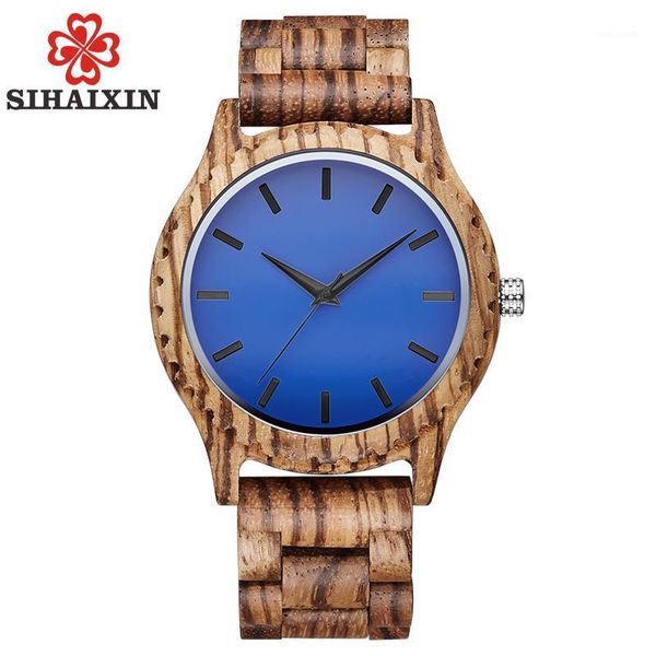 sihaixin wooden watch male gift blue face zebra bamboo wood watch mens 2018 new quartz clock with, Slivery;brown
sihaixin wooden watch male gift blue face zebra bamboo wood watch mens 2018 new quartz clock with, Slivery;brown