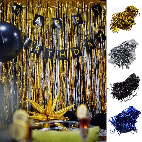 1m gold silver party decoration shimmering foil fringe tinsel door curtain wedding birthday p backdrop supplies
1m gold silver party decoration shimmering foil fringe tinsel door curtain wedding birthday p backdrop supplies
