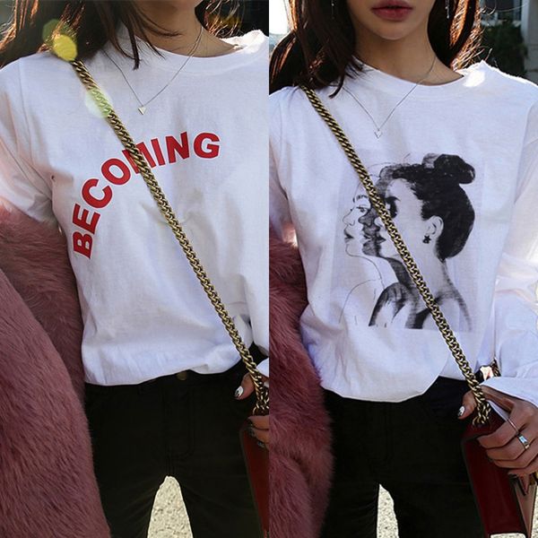 mnrfj a variety of new spring 2019 yjyel long sleeve twomen's bottoming shirt loose student t-shirt coat women's wear korean, White
mnrfj a variety of new spring 2019 yjyel long sleeve twomen's bottoming shirt loose student t-shirt coat women's wear korean, White