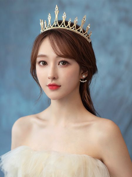 water dance a4435 new golden diamond bridal crown headdress band wedding dress accessories, Silver
water dance a4435 new golden diamond bridal crown headdress band wedding dress accessories, Silver