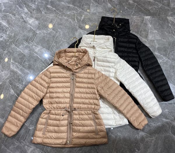 european station 2022 down jacket women's autumn and winter new slim short waist hooded thin white goose down hooded stripes, Black
european station 2022 down jacket women's autumn and winter new slim short waist hooded thin white goose down hooded stripes, Black