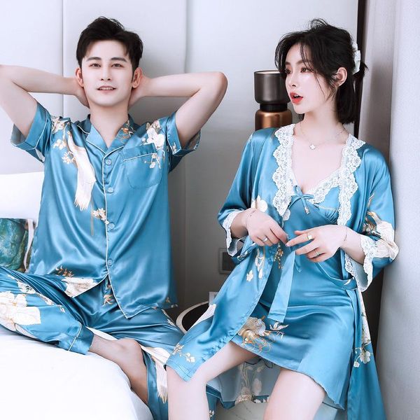 women's sleepwear women set lace silk satin pajamas sets v-neck suspenders robe pijamas men short sleeve trousers pyjamas, Black;red
women's sleepwear women set lace silk satin pajamas sets v-neck suspenders robe pijamas men short sleeve trousers pyjamas, Black;red