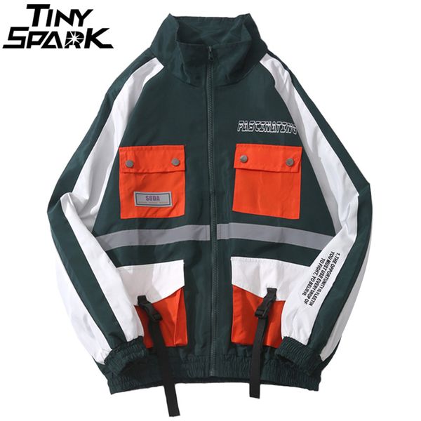 hip hop jacket windbreaker multi pockets men harajuku jackets streetwear color block track coat swag ribbon autumn kg-506, Black;brown
hip hop jacket windbreaker multi pockets men harajuku jackets streetwear color block track coat swag ribbon autumn kg-506, Black;brown