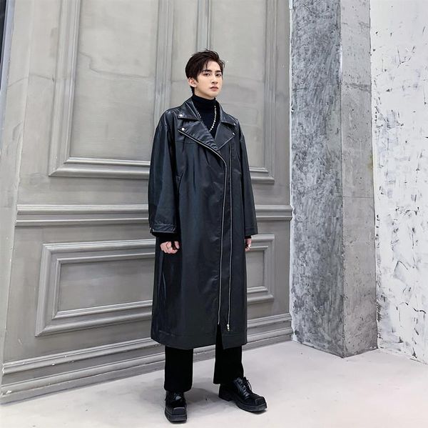 men's fur & faux male street hip hop punk gothic cool leather coat overcoat men loose long trench motorcycle jacket windbreaker outerwe, Black
men's fur & faux male street hip hop punk gothic cool leather coat overcoat men loose long trench motorcycle jacket windbreaker outerwe, Black