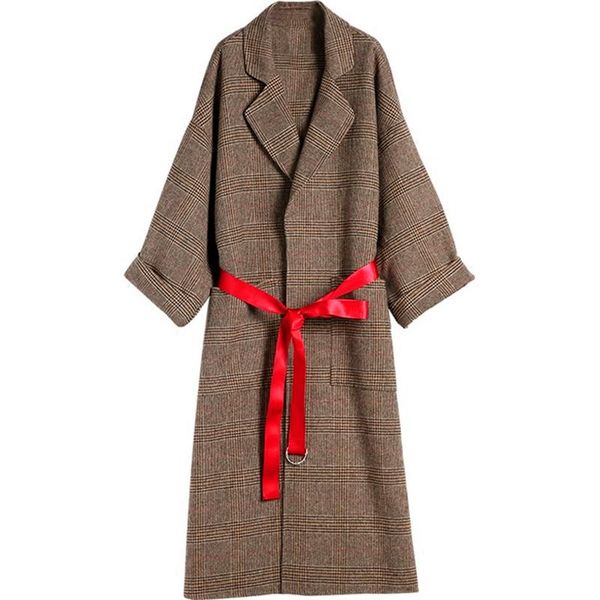 women's wool & blends 2021 autumn and winter korean version of the retro mori tartan coat chic hepburn woolen female long section, Black
women's wool & blends 2021 autumn and winter korean version of the retro mori tartan coat chic hepburn woolen female long section, Black