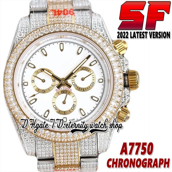 2022 sf v2 116508 eta 7750 sa7750 chronograph automatic mens watch 116503 white dial 904l stainless case iced out diamonds two tone bracelet, Slivery;brown
2022 sf v2 116508 eta 7750 sa7750 chronograph automatic mens watch 116503 white dial 904l stainless case iced out diamonds two tone bracelet, Slivery;brown