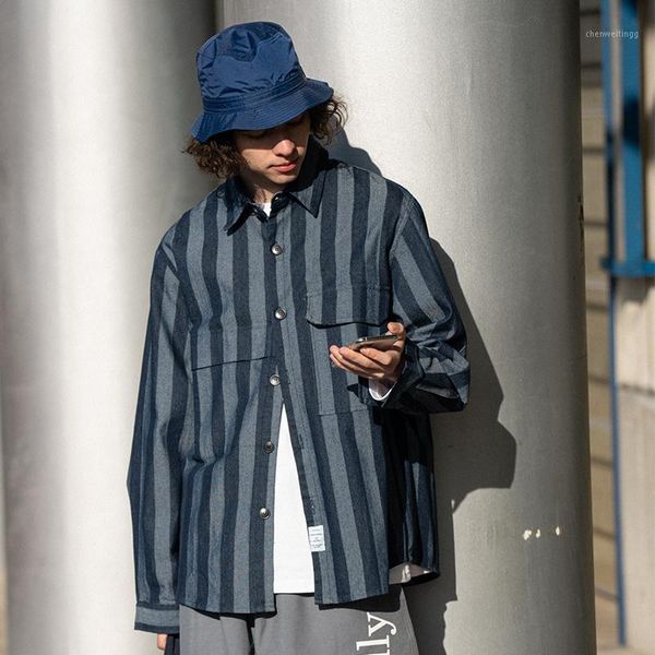 loose-fit stripe shirt for men in blue relaxed multi stripe men hooded shirt streetwear style 92131w1, White;black
loose-fit stripe shirt for men in blue relaxed multi stripe men hooded shirt streetwear style 92131w1, White;black