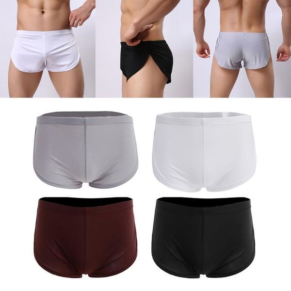 fashion men's plain boxers shorts pajamas side split underwear low-waist underpants sleepwear1, Black;white
fashion men's plain boxers shorts pajamas side split underwear low-waist underpants sleepwear1, Black;white