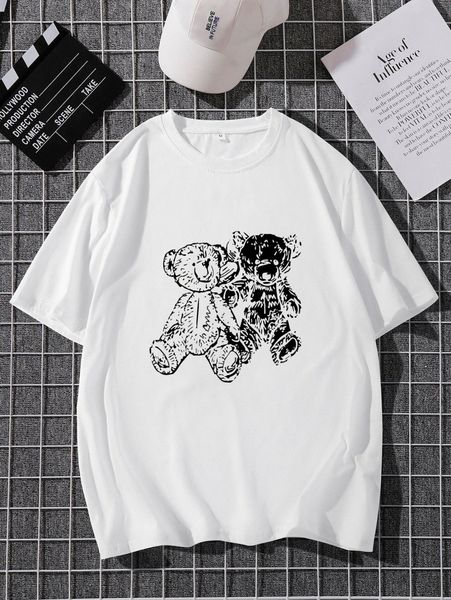 men cartoon graphic t-shirt o6ig#, White;black
men cartoon graphic t-shirt o6ig#, White;black
