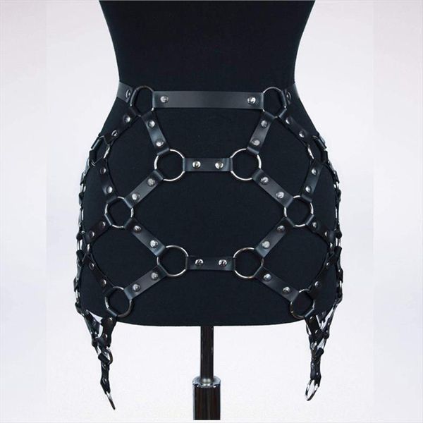 punk goth metal rivet o rings hollow out mini skirt pu leather skirt with adjustable buckle waist belt women party clubwear, Black
punk goth metal rivet o rings hollow out mini skirt pu leather skirt with adjustable buckle waist belt women party clubwear, Black