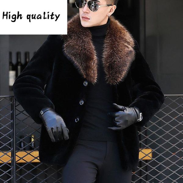real men's fur coat winter jacket sheep shearing wool coat raccoon fur collar luxury mens coats and jackets 2020, Black
real men's fur coat winter jacket sheep shearing wool coat raccoon fur collar luxury mens coats and jackets 2020, Black