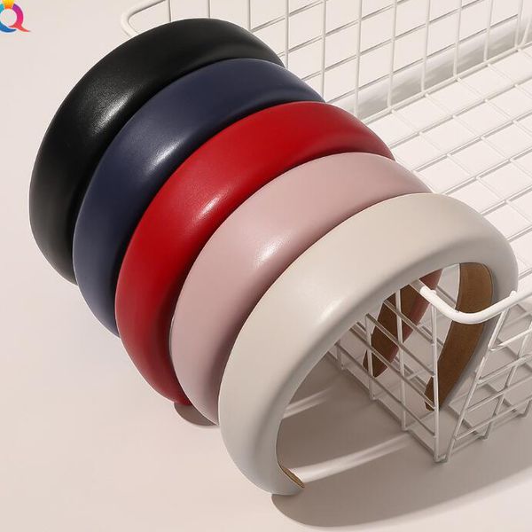 women leather thick sponge hair hoop fashion vintage leather hairhoop classics wide-brimmed hairbands party jewelry hair accessories, Silver
women leather thick sponge hair hoop fashion vintage leather hairhoop classics wide-brimmed hairbands party jewelry hair accessories, Silver