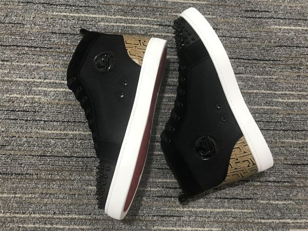 red leather mens women casual fashion platform boots spike trainers bottoms 433 designers shoes studded sneakers high shoes 110 lu dwlr, Brown;gray
red leather mens women casual fashion platform boots spike trainers bottoms 433 designers shoes studded sneakers high shoes 110 lu dwlr, Brown;gray