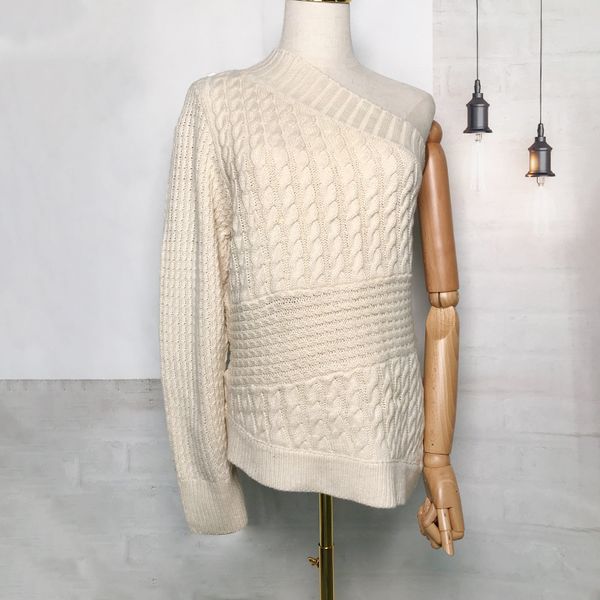 2021 new fall asymmetrical turtleneck woman's only apricot wool keep warm runway design female pullovers sweater 2sn2, White;black
2021 new fall asymmetrical turtleneck woman's only apricot wool keep warm runway design female pullovers sweater 2sn2, White;black