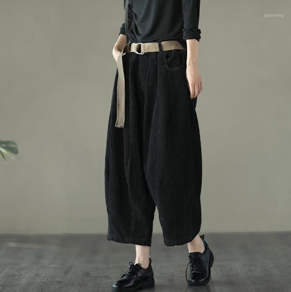 fairynatural ladies vintage elastic waist loose corduroy casual trousers women retro long pants autumn spring new 20201, Black;white
fairynatural ladies vintage elastic waist loose corduroy casual trousers women retro long pants autumn spring new 20201, Black;white