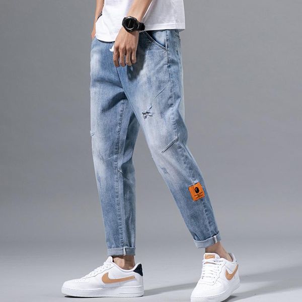 pants student elastic jeans denim men loose wild style pants new hole jeans tide brand large size long casual, Blue
pants student elastic jeans denim men loose wild style pants new hole jeans tide brand large size long casual, Blue