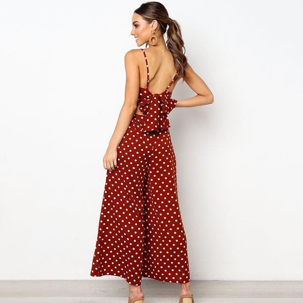 bohemian women rompers summer dot strap overalls holiday hollow out bandage casual wide leg jumpsuits loose beach long playsuits t200509, Black;white
bohemian women rompers summer dot strap overalls holiday hollow out bandage casual wide leg jumpsuits loose beach long playsuits t200509, Black;white