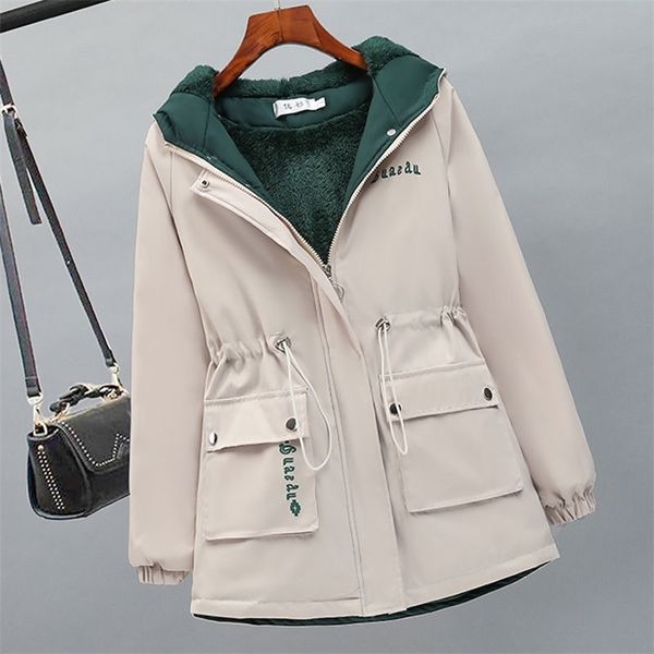 women fleece parka new thick winter hooded coat female warm letter print windbreaker jacket laides loose casual parkas 201210, Black
women fleece parka new thick winter hooded coat female warm letter print windbreaker jacket laides loose casual parkas 201210, Black