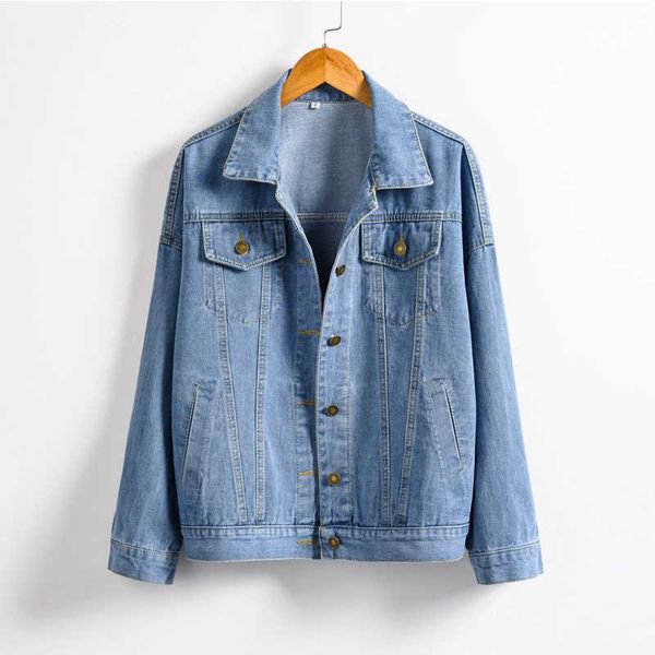 women's blue coat 2020 autumn jackets for women jeans single breasted denim coats female feminine clothing, Black;brown
women's blue coat 2020 autumn jackets for women jeans single breasted denim coats female feminine clothing, Black;brown