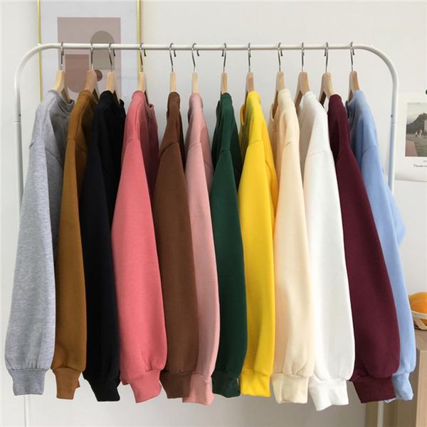 basic fleece kpop sweatshirt women casual loose solid color womens hoodies winter new warm harajuku sweatshirts pullover hoodie, Black
basic fleece kpop sweatshirt women casual loose solid color womens hoodies winter new warm harajuku sweatshirts pullover hoodie, Black