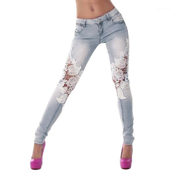 women's jeans women side lace crochet appliques stretch ladies casual denim trousers fashion low waist skinny pencil pants1, Blue
women's jeans women side lace crochet appliques stretch ladies casual denim trousers fashion low waist skinny pencil pants1, Blue
