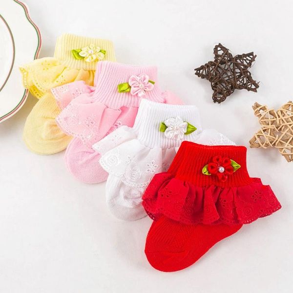 socks excellent baby girl cute cotton ruffled floral princess party toddler children, Pink;yellow
socks excellent baby girl cute cotton ruffled floral princess party toddler children, Pink;yellow