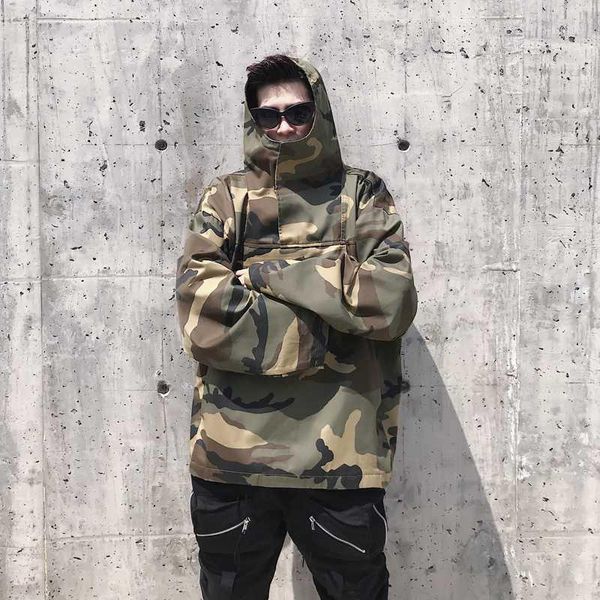 men women streetwear hip hop camouflage hooded jacket male loose pullover short coat couple clothing1, Black;brown
men women streetwear hip hop camouflage hooded jacket male loose pullover short coat couple clothing1, Black;brown