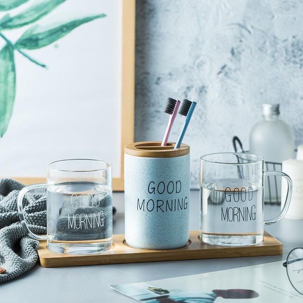 bath accessory set 4pcs bathroom accessories kit good morning greetings glass mouth cup ceraatmic toothbrush holder with cover bamboo wood t
bath accessory set 4pcs bathroom accessories kit good morning greetings glass mouth cup ceraatmic toothbrush holder with cover bamboo wood t