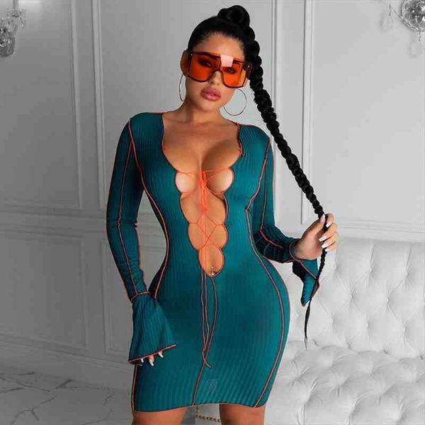 lace up deep v neck ribbed long sleeve bodycon dresses women patchwork partywear fashion mini dress fall, Black;gray
lace up deep v neck ribbed long sleeve bodycon dresses women patchwork partywear fashion mini dress fall, Black;gray