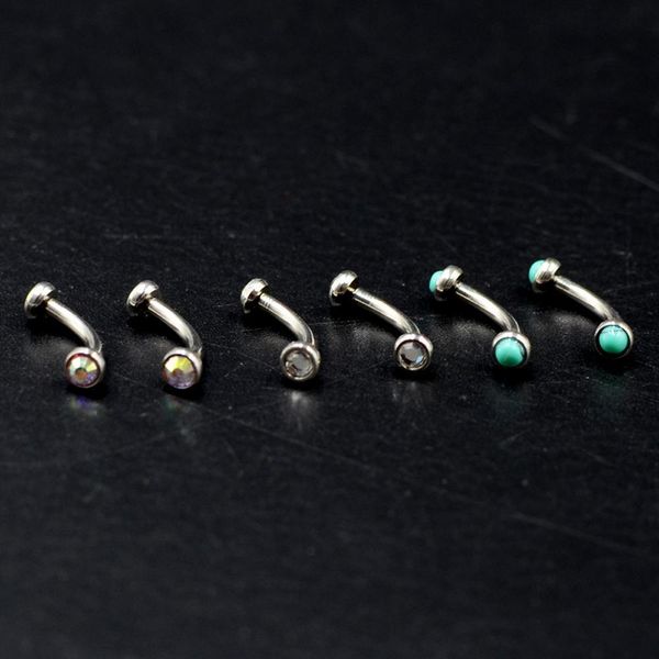 1pc surgical steel internally thread eyebrow ring cartilage tragus earring flat cz gem stone body jewelry piercing 16g q sqckar, Silver
1pc surgical steel internally thread eyebrow ring cartilage tragus earring flat cz gem stone body jewelry piercing 16g q sqckar, Silver