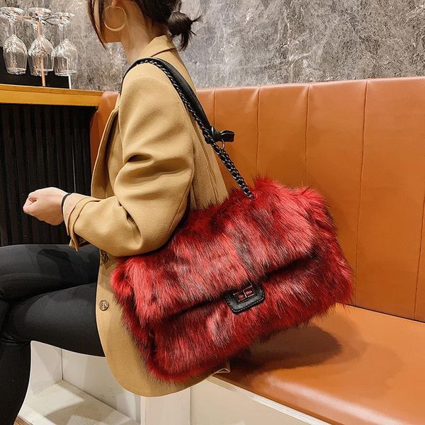 lamb hair bag women's new chain large capacity one shoulder portable hair bag armpit
lamb hair bag women's new chain large capacity one shoulder portable hair bag armpit