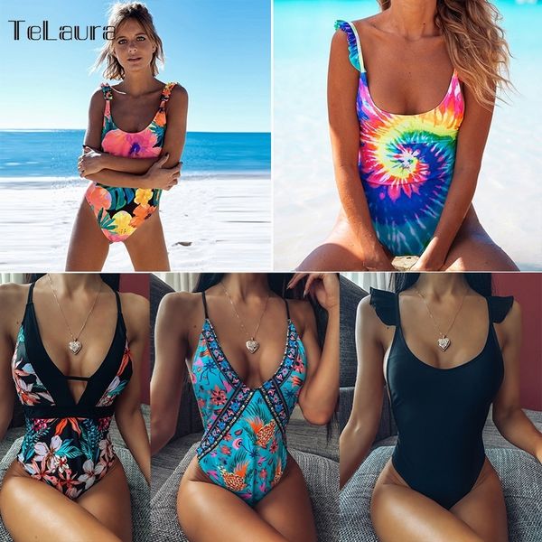 one piece swimsuit hollow out swimwear women monokini print bodysuit bandage brazilian vintage bathing suit beach wear t200114, White;black
one piece swimsuit hollow out swimwear women monokini print bodysuit bandage brazilian vintage bathing suit beach wear t200114, White;black