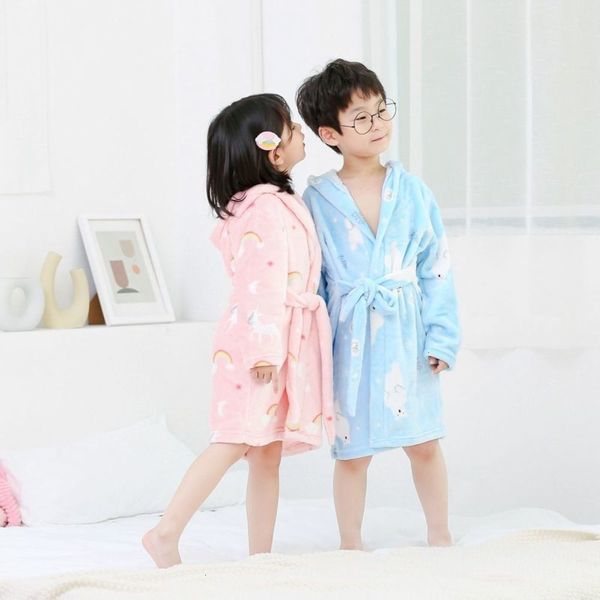 winter new pajamas children's autumn flannel and housewear boys girls lace up bathrobe a op18, Blue;red
winter new pajamas children's autumn flannel and housewear boys girls lace up bathrobe a op18, Blue;red