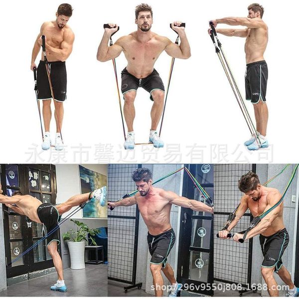 latex material 11 sets of pull-rope fitness-equipment indoor sports latex resistance rope pull elastic rope gym-equipment
latex material 11 sets of pull-rope fitness-equipment indoor sports latex resistance rope pull elastic rope gym-equipment