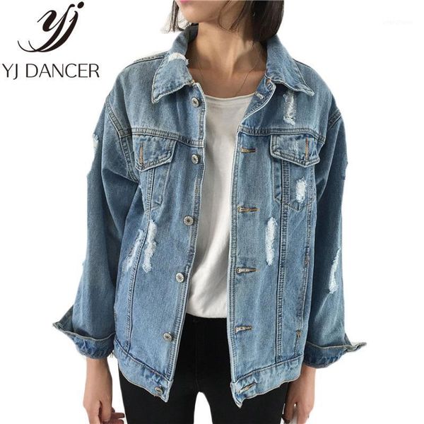 2020 spring autumn new plus size fashion women loose size vintage frayed hole bf style denim jacket female coat ljj01321, Black;brown
2020 spring autumn new plus size fashion women loose size vintage frayed hole bf style denim jacket female coat ljj01321, Black;brown