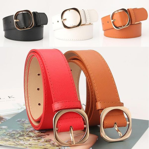 female korean style pu leather clothing belt solid color metal round pin buckle fashion waist belts for jeans trousers pant1, Black;brown
female korean style pu leather clothing belt solid color metal round pin buckle fashion waist belts for jeans trousers pant1, Black;brown