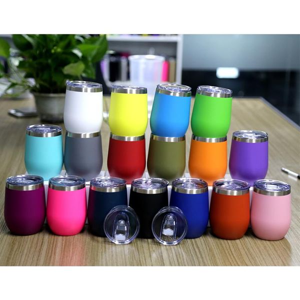 12oz wine tumbler stainless steel wine glasses powder coated egg cups stemless wine glass with slide lid
12oz wine tumbler stainless steel wine glasses powder coated egg cups stemless wine glass with slide lid