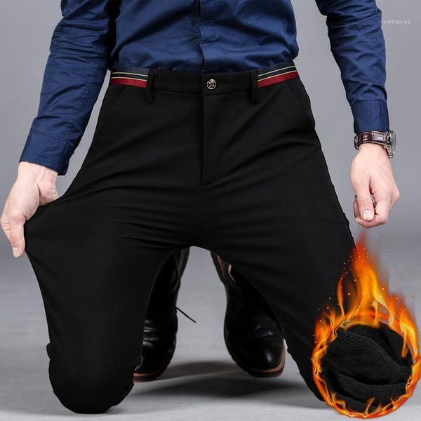winter thick fleece warm business style men straight casual pants elastic slim simple black blue cotton jeanstrousers1
winter thick fleece warm business style men straight casual pants elastic slim simple black blue cotton jeanstrousers1