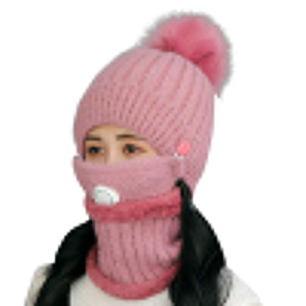 3 in 1 knitted scarf hat face mask set with breathing winter warm soft hat for women outdoor mondkapjes, Blue;gray
3 in 1 knitted scarf hat face mask set with breathing winter warm soft hat for women outdoor mondkapjes, Blue;gray