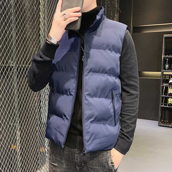 autumn and winter new men's stand collar waistcoat korean style slim trend versatile thick warm sleeveless cotton padded jacket for men, Black;white
autumn and winter new men's stand collar waistcoat korean style slim trend versatile thick warm sleeveless cotton padded jacket for men, Black;white