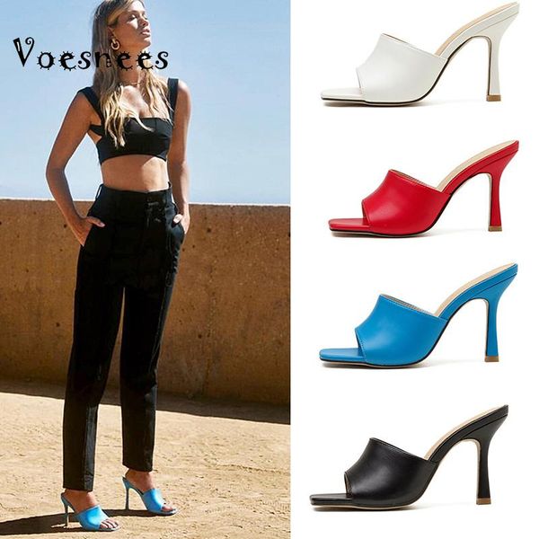 slippers voesnees women shoes 2021 summer europe and america fashion pu high-heeled 9cm female square toe slides high heels, Black
slippers voesnees women shoes 2021 summer europe and america fashion pu high-heeled 9cm female square toe slides high heels, Black
