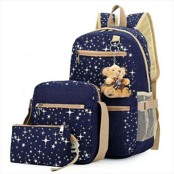 fashion women bag 3 pcs set backpack new female tide canvas backpack with large capacity school bags students mochila
fashion women bag 3 pcs set backpack new female tide canvas backpack with large capacity school bags students mochila