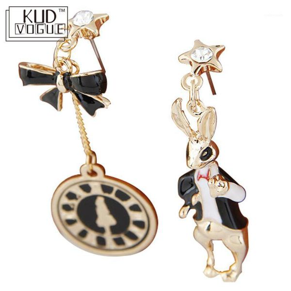 new fashion cute exaggerate asymmetry bell and alice in wonderland earrings women trendy enamel statement earrings 84461, Golden;silver
new fashion cute exaggerate asymmetry bell and alice in wonderland earrings women trendy enamel statement earrings 84461, Golden;silver