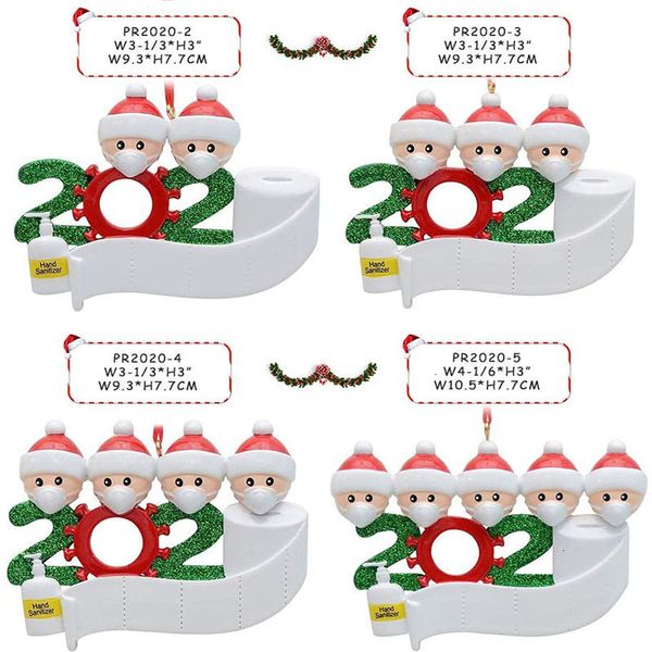 christmas quarantine ornaments customized gift survivor family of 1-7 hang decoration snowman pendant with face mask hand sanitizer
christmas quarantine ornaments customized gift survivor family of 1-7 hang decoration snowman pendant with face mask hand sanitizer