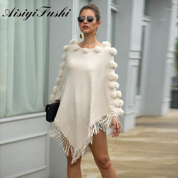 knitted cloak sweater shawl outwear warm tassel shawl hairball knitted women casual loose poncho cape coat cloak knitting1, White
knitted cloak sweater shawl outwear warm tassel shawl hairball knitted women casual loose poncho cape coat cloak knitting1, White