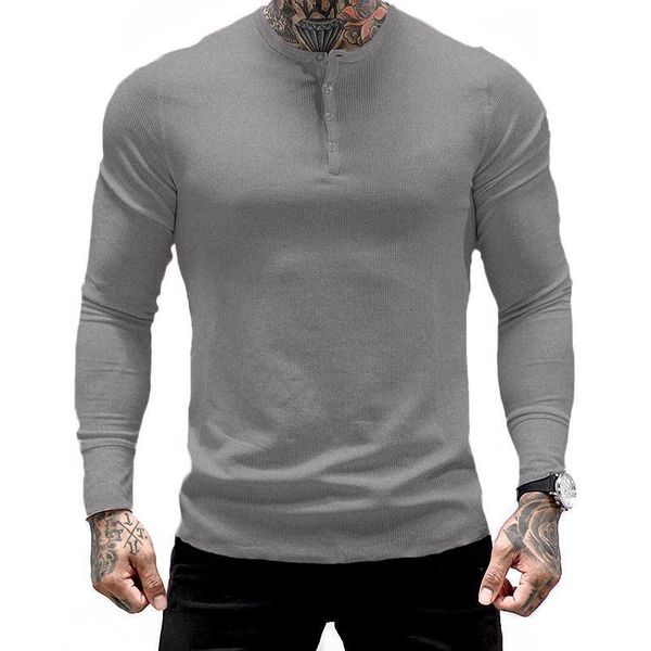yemeke men's button collar long-sleeved o-neck wear cotton slim shirt t-shirt fashion gyms exercise breathable sportswear, Black
yemeke men's button collar long-sleeved o-neck wear cotton slim shirt t-shirt fashion gyms exercise breathable sportswear, Black